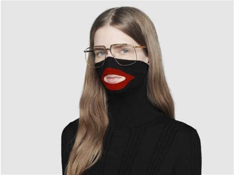 gucci black sweater controversy|gucci sweater black and red.